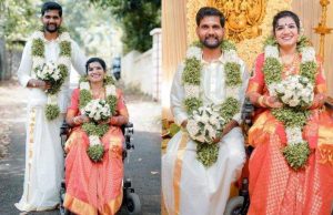 ”എന്നെക്കെട്ടി ജീവിതം ബുദ്ധിമുട്ടിലാക്കണോയെന്ന് ധന്യ? തടസങ്ങള് വകവയ്ക്കാതെ ഗോപകുമാര്”; വീല്ച്ചെയറില് വിവാഹമണ്ഡപത്തില്