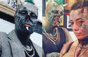 ശരീരത്തില് ഇനി സൂചികുത്താന് ഇടമില്ല, മൂക്കിന് തുമ്പ് മുറിച്ച് കളഞ്ഞു; ആളുകളെ പേടിപ്പിക്കണമെന്ന ഒറ്റ ലക്ഷ്യം മാത്രം, വീഡിയോ